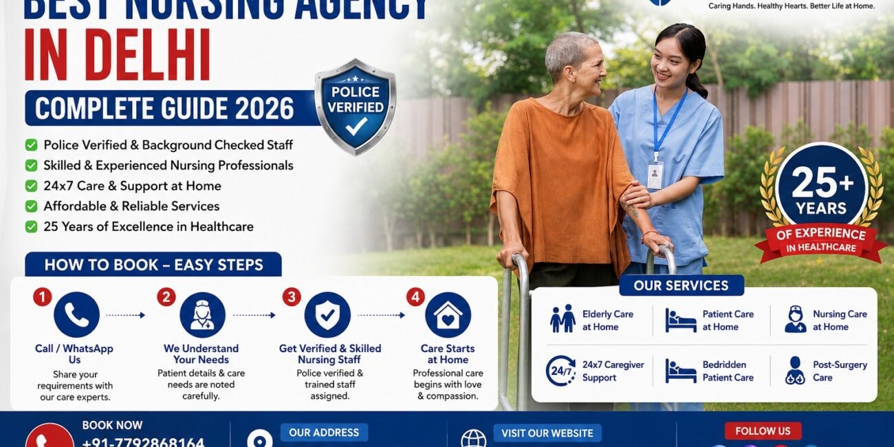 how to book best nursing agency in delhi