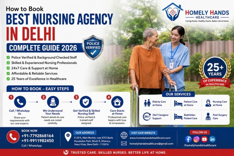how to book best nursing agency in delhi