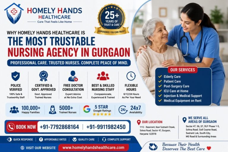 why homely hands healthcare is the most trusted nursing agency in gurgaonwhy homely hands healthcare is the most trusted nursing agency in gurgaon