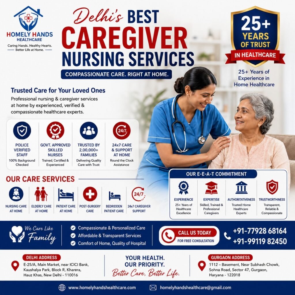 delhi's best caregiver nursing services