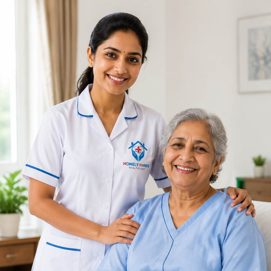 Homely Hands caregiver senior patient Gurgaon