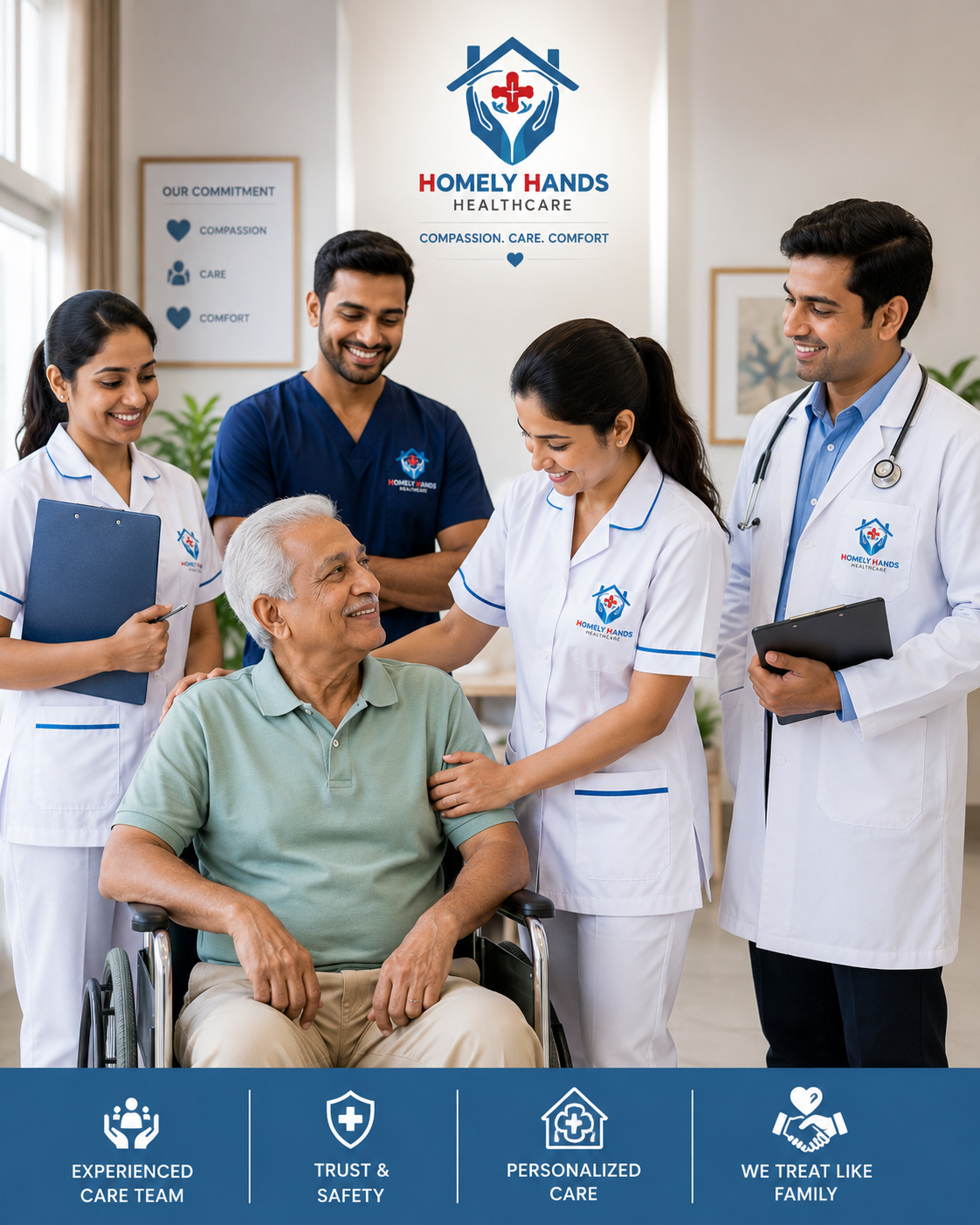 Homely Hands clinical nursing team Gurgaon