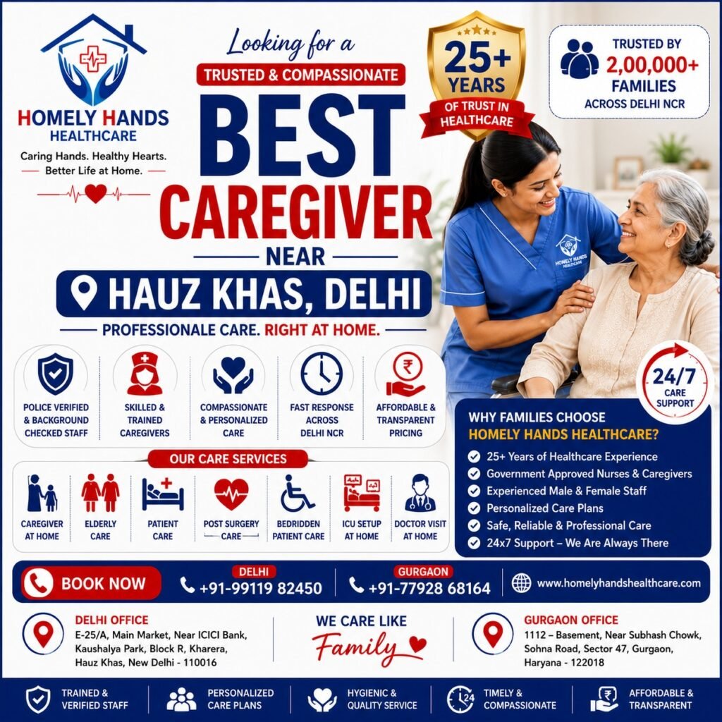 Best Caregiver Near Hauz Khas, Delhi