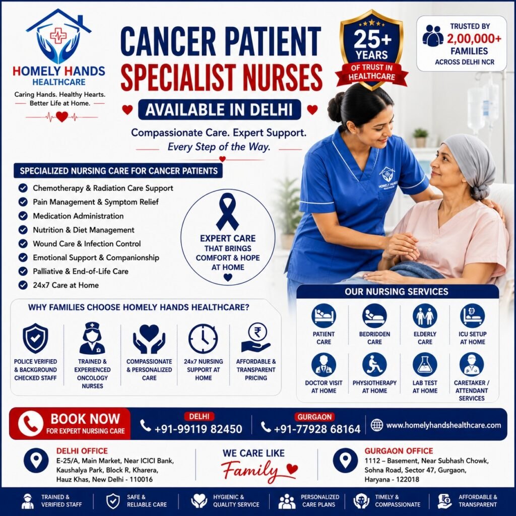 Cancer Patient Specialist Nurses Available in Delhi
