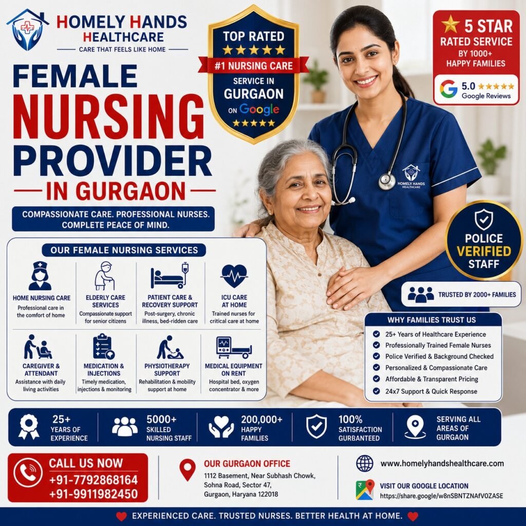 Female Nursing Provider in Gurgaon